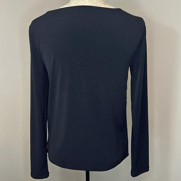 Banana Republic crepe cowl drape neck long sleeve blouse top Size XS - Picture 5 of 7